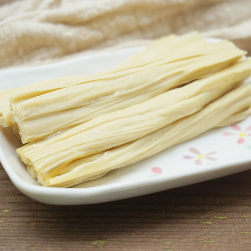 豆黄金 天然鲜腐竹157g 非转基因大豆腐竹 凉菜 即食腐竹 豆腐皮 豆干