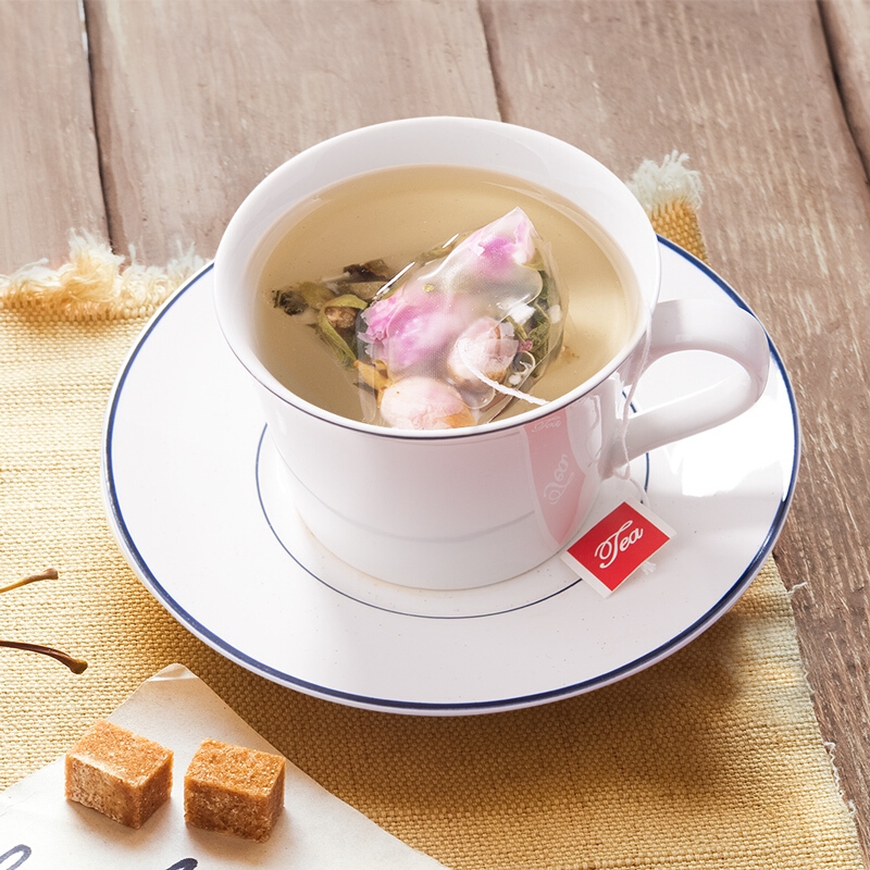 茶人岭花草茶 玫瑰菊花 花香怡神混合花草茶(代用茶)30克 飞鸟系列