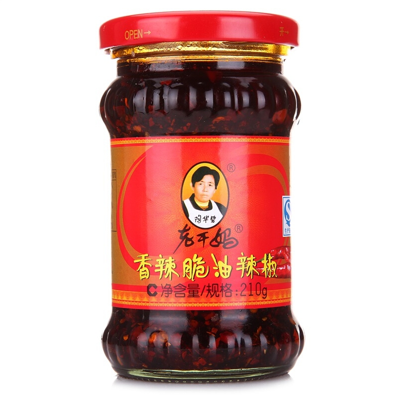 陶华碧老干妈辣椒酱 香辣脆油辣椒酱210g 贵州特产 香辣爽口