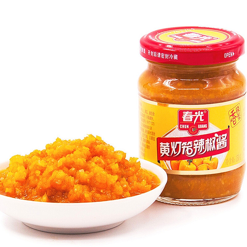 春光 黃燈籠辣椒醬海南特產 火鍋蘸料 香辣味150g