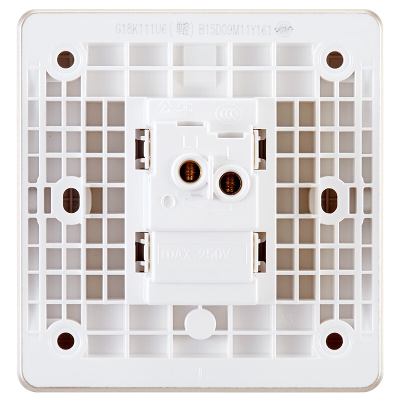 公牛(bull) 开关插座 g18系列 一开单控开关 86型插座面板 g18k111