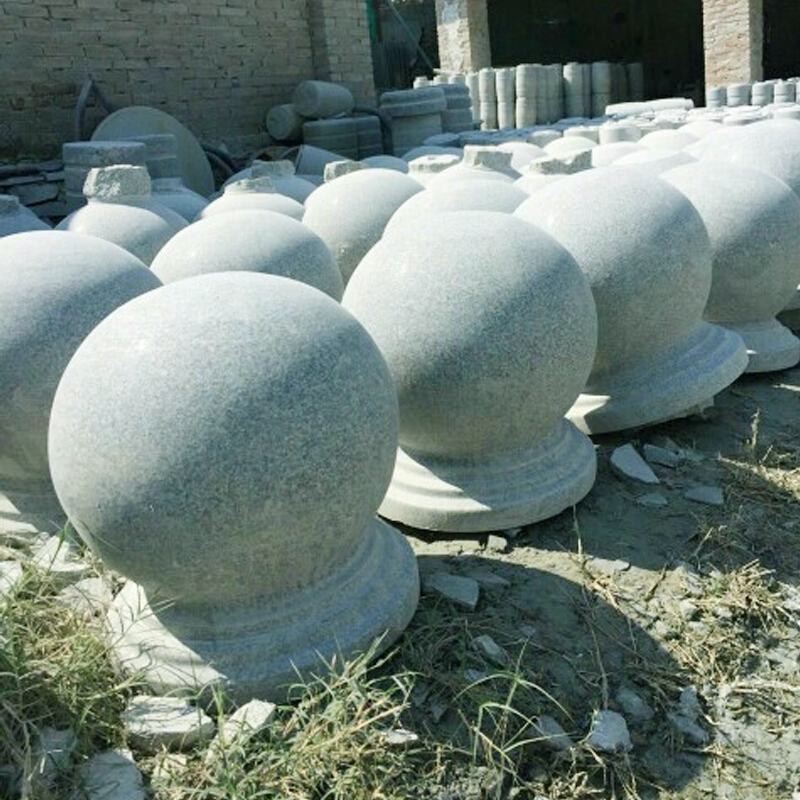 石墩路障石 球石墩 广场 学校 幼儿园挡车石 球石墩圆球阻车 直径40