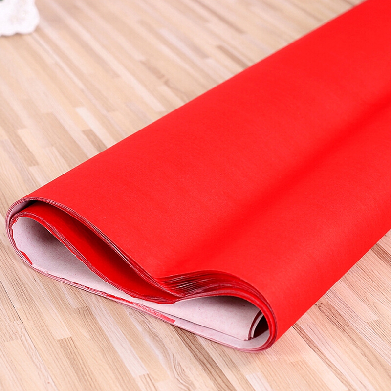 国产 大红纸节庆对联剪纸 门联贴纸用品 5张